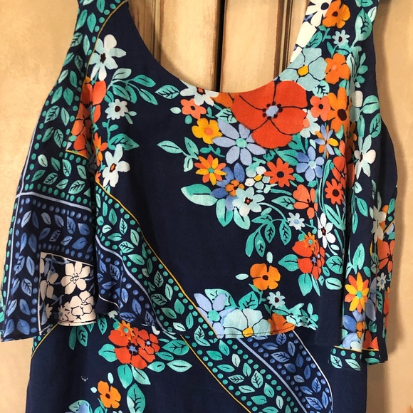 Maeve Anthropologie dress summer 4 blue Hawaiian - Picture 3 of 8